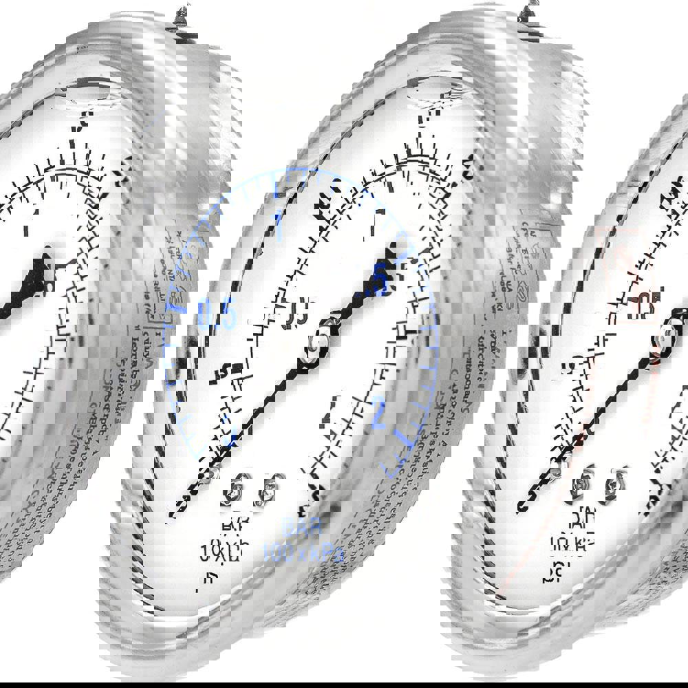 Pressure Gauges; Gauge Type: Industrial Pressure Gauges ; Scale Type: Dual ; Accuracy (%): 2-1-2% ; Dial Type: Analog ; Thread Type: 1/4